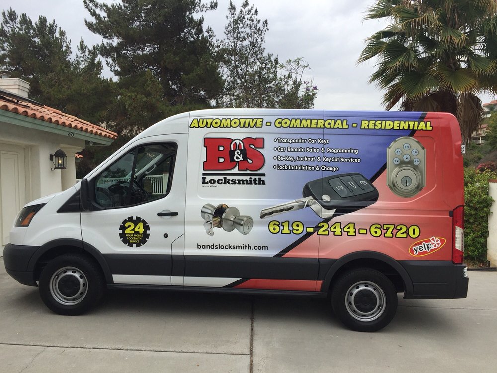 B & S Locksmith professional at work